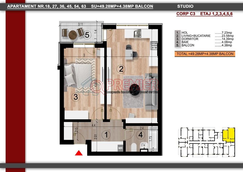 Popesti Leordeni 2 Camere- 10 Min Berceni M2